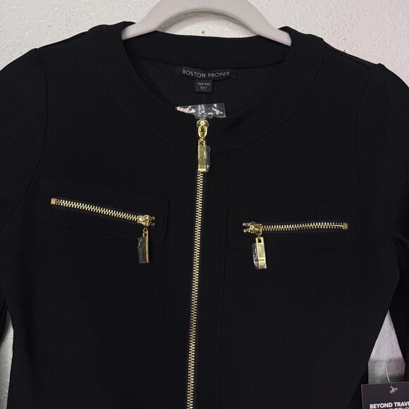 Boston Proper Pant Suit Women XXS Beyond Travel Chic Coordinates Jacket Pant Set - Picture 4 of 16